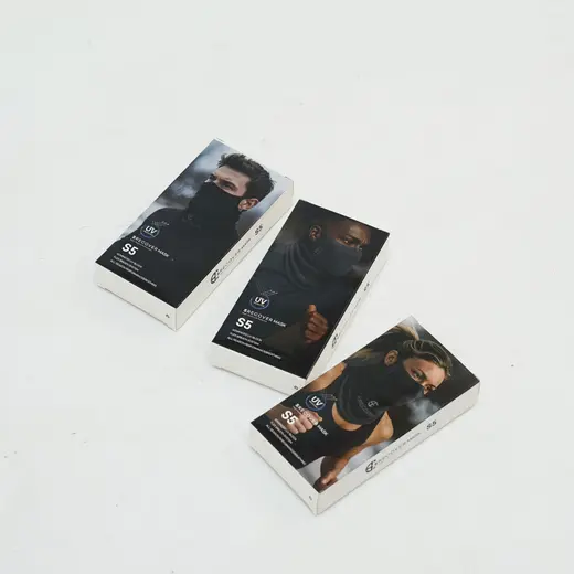 스포츠 방한 마스크 포장 패키지 B형 조립박스 제작 사례